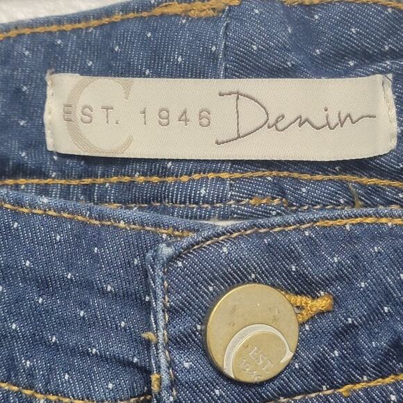 EST 1946 Jeans Polka Dot Stretchy Denim Size 14 - Picture 3 of 11
